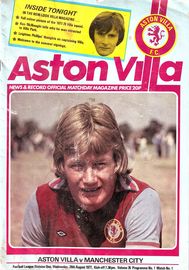 Aston Villa v Manchester City 1977/78